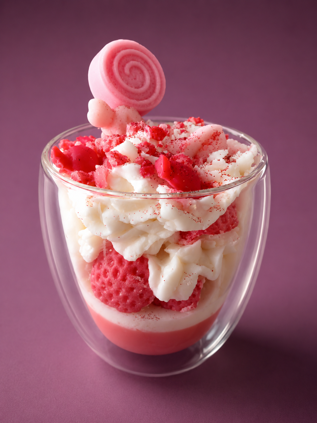 Bougie fraise gourmande
