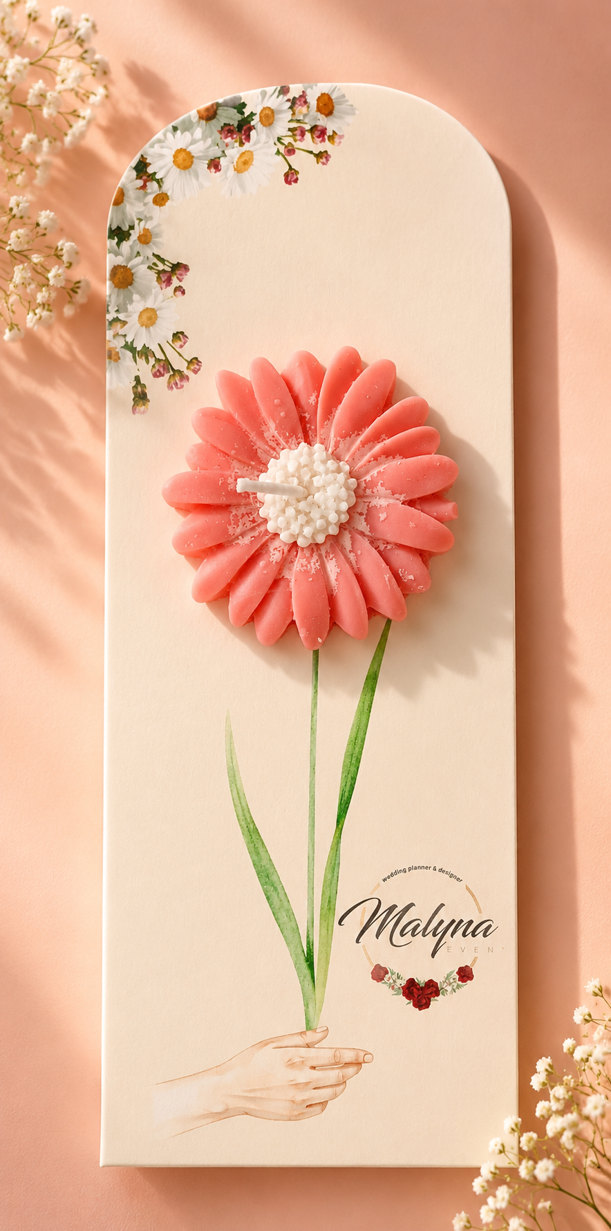 Bougie fondant fleur
